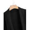 imageSOLY HUX Womens Plus Size Sleeveless Lapel Open Front Vest Jacket Cardigan with BeltedBlack