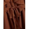 imageSOLY HUX Womens Plus Size Sleeveless Lapel Open Front Vest Jacket Cardigan with BeltedBurnt Orange