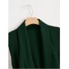 imageSOLY HUX Womens Plus Size Sleeveless Lapel Open Front Vest Jacket Cardigan with BeltedPure Dark Green