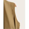 imageSOLY HUX Womens Plus Size Sleeveless Lapel Open Front Vest Jacket Cardigan with BeltedPure Khaki