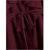 imageSOLY HUX Womens Plus Size Sleeveless Lapel Open Front Vest Jacket Cardigan with BeltedPure Maroon