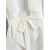 imageSOLY HUX Womens Plus Size Sleeveless Lapel Open Front Vest Jacket Cardigan with BeltedPure White