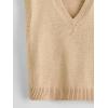 imageSOLY HUX Womens Sleeveless V Neck Sweater Vest Trendy Pullover Knitwear Tank TopsPure Khaki