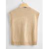 imageSOLY HUX Womens Sleeveless V Neck Sweater Vest Trendy Pullover Knitwear Tank TopsPure Khaki