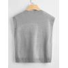 imageSOLY HUX Womens Sleeveless V Neck Sweater Vest Trendy Pullover Knitwear Tank TopsPure Light Grey