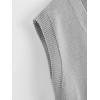 imageSOLY HUX Womens Sleeveless V Neck Sweater Vest Trendy Pullover Knitwear Tank TopsPure Light Grey
