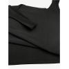imageSOLY HUX Womens Square Neck Tank Top Sleeveless Tight Fitted Vest Base Layer TopsSolid Black
