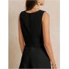 imageSOLY HUX Womens Vest V Neck Tank Tops Sleeveless Button Casual Blazer WaistcoatsSolid Black