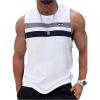 imageSOLY HUX Mens Sleeveless Summer Tank Tops Colorblock Muscle Vest Shirts Vacation Beach TopsWhite Printed