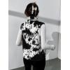 imageSOLY HUX Plus Size Graphic Tees for Women Oversized Tshirts Vintage T Shirt Casual Trendy Summer Loose TopsBlack and White Multi