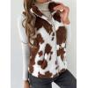 imageSOLY HUX Plus Size Graphic Tees for Women Oversized Tshirts Vintage T Shirt Casual Trendy Summer Loose TopsWhite and Coffee Brown