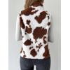imageSOLY HUX Plus Size Graphic Tees for Women Oversized Tshirts Vintage T Shirt Casual Trendy Summer Loose TopsWhite and Coffee Brown