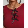 imageSOLY HUX Womens Bow Tank Top Sleeveless Crew Neck Y2k Going Out Vest Fitted Crop ShirtsRed Bows