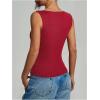 imageSOLY HUX Womens Bow Tank Top Sleeveless Crew Neck Y2k Going Out Vest Fitted Crop ShirtsRed Bows