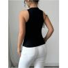 imageSOLY HUX Womens Elegant Tank Tops Bow Sleeveless Crew Neck Slim Fitted Going Out Vest ShirtsBlack Bow