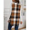imageSOLY HUX Womens Plaid Vest Button Down Sleeveless Jacket Casual OuterwearKhaki Plaid