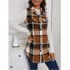 imageSOLY HUX Womens Plaid Vest Button Down Sleeveless Jacket Casual OuterwearKhaki Plaid