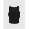 imageSOLY HUX Womens Ribbed Tank Tops Graphic Print Sleeveless Crew Neck Fitted Crop Vest ShirtsBlack Graphic
