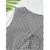 imageSOLY HUX Womens Summer 2 Piece Outfits Plaid Print Sleeveless Tie Front Tank Top Vest Shorts Beach Vacation SetBlack and White