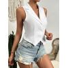 imageSOLY HUX Womens Button V Neck Suit Vest Casual Sleeveless Regular Fitted Lapel Waistcoat VestSolid White