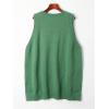 imageSOLY HUX Womens Plus Size Sweater Vest V Neck Sleeveless Loose Fit Knit Pullover Tank Tops with PocketsPlain Green