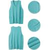 imageSOLY HUX Womens Plus Size Sweater Vest V Neck Sleeveless Loose Fit Knit Pullover Tank Tops with PocketsPure Cadet Blue