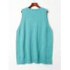 imageSOLY HUX Womens Plus Size Sweater Vest V Neck Sleeveless Loose Fit Knit Pullover Tank Tops with PocketsPure Cadet Blue