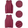 imageSOLY HUX Womens Plus Size Sweater Vest V Neck Sleeveless Loose Fit Knit Pullover Tank Tops with PocketsPure Hotpink