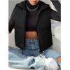 imageSOLY HUX Womens Puffer Vest Sleeveless Zip Up Funnel Neck Outerwear Vests Winter CoatsPlain Black