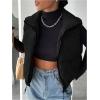 imageSOLY HUX Womens Puffer Vest Sleeveless Zip Up Funnel Neck Outerwear Vests Winter CoatsPlain Black