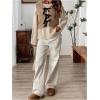 imageSOLY HUX Womens Y2k Bow Tie Front Fuzzy Cropped Vest V Neck Sleeveless Fleece Vest Jacket OuterwearPure Brown