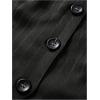 imageSOLY HUX Womens Striped V Neck Sleeveless Button Front Blazer Vest WaistcoatBlack Striped