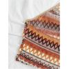 imageSOLY HUX Womens Summer Halter Backless Crop Top V Neck Geo Print Boho Vest Vacation TopsOrange Multi