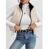 imageSOLY HUX Womens Zip Up Reversible Puffer Vest Jacket Mock Neck Sleeveless Padded Coat Winter Warm OuterwearPure Black
