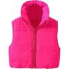 imageSOLY HUX Girls Puffer Vest Tops Zip Up Sleeveless Outerwear Vests Casual Winter CoatHot Pink