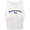 imageSOLY HUX Womens Graphic Print Tank Tops Ribbed Knit Summer Sleeveless Fitted Crop Vest ShirtsWhite Graphic