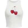 imageSOLY HUX Womens Y2k Printed Crop Top Cute Graphic Vest Summer Going Out Tank ShirtsWhite Graphic