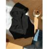 imageSOLY HUX Womens Fuzzy Vest Zip Up Sleeveless Hoodies Casual Cropped Vest JacketPure Black