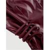 imageSOLY HUX Womens PU Leather Vest Tops Sexy Vintage Lace Up Button Down V Neck Crop Tank TopsPure Burgundy