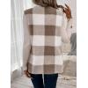 imageSOLY HUX Womens Plaid Vest Coat Open Front Sleeveless Teddy Outerwear with PocketMulticoloured Plaid