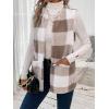 imageSOLY HUX Womens Plaid Vest Coat Open Front Sleeveless Teddy Outerwear with PocketMulticoloured Plaid