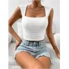 imageSOLY HUX Womens Square Neck Crop Tank Tops Going Out Slim Fit Tops Sleeveless Summer VestPlain White