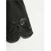 imageSOLY HUX Womens Summer Tank Tops Hollow Out Scallop Trim Sleeveless Vest Crop TopPure Black