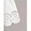 imageSOLY HUX Womens Summer Tank Tops Hollow Out Scallop Trim Sleeveless Vest Crop TopPure White
