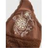 imageSOLY HUX Womens Y2K Halter Neck Tank Top Vintage Floral Vest Deep V Lace Fitted Shirt Summer StreetwearBrown Floral
