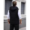 imageSOLY HUX Mens Zip Up Puffer Vest Sleeveless Hoodies Coat Warm Outerwear with PocketsPlain Black