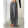 imageSOLY HUX Womens Drawstring Sweatpants Low Rise Baggy Wide Leg Pants with PocketsPure Grey