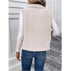 imageSOLY HUX Womens Fleece Vests Outerwear Button Down Collar Sleeveless Jackets Fuzzy Fall Winter Sherpa VestPure White