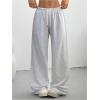imageSOLY HUX Womens Graphic Baggy Pants Drawstring High Waisted Baggy Sweatpants with Pocket StreetwearLight Grey