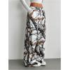 imageSOLY HUX Womens Graphic Baggy Pants Drawstring High Waisted Baggy Sweatpants with Pocket StreetwearWhite Camo